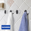 Miniatyrbild 4 av 10: Handdukskrok Gratis Stansning Stark Viskos Sömlös Innovativ Krok För Köksdörr Badrum 5