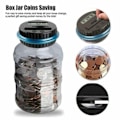 Miniatyrbild 2 av 10: Digital Mynträknare Pengar Spara Box Jar Förvaring LCD-skärm För Barn Barn Present