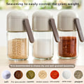 Miniatyrbild 9 av 11: Kvantitativ Salt Shaker Glas Salt Shaker Dispenser Fuktsäker kryddflaska för campingkök 250ml