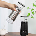 Miniatyrbild 6 av 8: Elektrisk automatisk kaffebönkvarn Praktisk synlig återanvändbar kvarn för kaffeälskare Stainless Steel