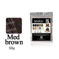 Miniatyrbild 1 av 5: 10 färger Förtjockning Hårfiberpulver 50g Hårfibrer Byggförlängningar Pulver Behandling för håravfall Medium Brown