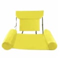 Miniatyrbild 1 av 7: Inflation Simstol Soffa Flytbar Multipurpose Vatten Hängmatta Ryggstöd för utomhuspool Yellow