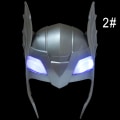 Miniatyrbild 1 av 2: LED-glödande ljud Thor Hammer-hjälmmask Barn Cosplay-leksaker Action Figur Tillbehör