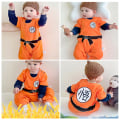 Miniatyrbild 2 av 11: Barn Anime Jumpsuits Söta slitstarka sovkläder för dagligt bruk Shorts 80