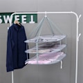 Miniatyrbild 3 av 8: Multi Layers Torknät Högkvalitativ polyester Snabbtorkande Mesh Hängnät för kläder Large