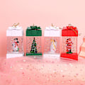 Miniatyrbild 4 av 9: Presentförpackning Formad snöglob Lykta LED Xmas Festival Ornament Glittrande Hängande Julljus Batteri som drivs för hemmet Tree