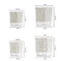 Miniatyrbild 7 av 9: Transparent bas plast självvattnande blomkruka Bra dränerande Återställbar blomkruka för växtsuckulenter Zebra