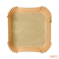 Miniatyrbild 9 av 9: 50/100 st Airfryer Set Airfryer Ugn Bakplåt Papper Kökstillbehör Square 50pcs