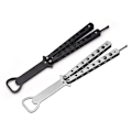 Miniatyrbild 5 av 10: Butterfly Cutter Style Sked BBQ Tool Sked Gaffel Flasköppnare Vikbar Camping Vandring Grill Picknickredskap Spoon
