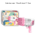 Miniatyrbild 10 av 11: Elektriska Bubble Makers Bubble Blowing Products Tecknad Rocket Launcher Shape Pink
