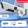 Miniatyrbild 8 av 10: Barn Automatisk Water-Blaster Pojke Elektrisk Vatten Barn Vattenkampleksaker Plast Vattenleksak White