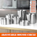 Miniatyrbild 9 av 9: Rostfri Mousse Tårtringar Form Lätt att rengöra Tiramisu Att göra form för bakningsälskare C