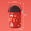 Miniatyrbild 9 av 11: 12 hål Spaceman Firework Bubble Machine Rolig läcksäker bubbla blåser leksak för barn Red
