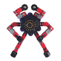 Miniatyrbild 1 av 6: Transformerbar Mecha Chain Fingertop Spinners Toy Anti Pressure Avslappnande Baubles Leksak För Barn Pojke Flicka Vuxen Red