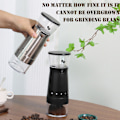 Miniatyrbild 8 av 8: Elektrisk automatisk kaffebönkvarn Praktisk synlig återanvändbar kvarn för kaffeälskare Black
