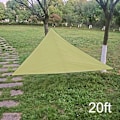 Miniatyrbild 1 av 10: UV-skydd Skyddstak Utomhusskydd Triangulär Regntät Soltält Army Green 20ft*20ft*20ft