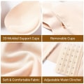 Miniatyrbild 5 av 10: Kvinnor Andas Shapewear 4 i 1 främre spänne bröststöd bröststöd väst Skin Color L