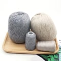 Miniatyrbild 9 av 10: Mongoliskt kashmirgarnsats för handstickat hantverk Bolscarf Ull 50 Plus 20 G/lot 6