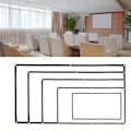 Miniatyrbild 2 av 6: Polyester Vikbar mjuk projektorduk Skrynkelfri filmduk för utomhusbruk inomhus 72 Inches