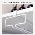 Miniatyrbild 9 av 10: Under Cabinet Single Row Wine Glass Holder Household Stemware Goblet Racks Kitchen Accessories White