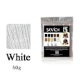 Miniatyrbild 1 av 5: 10 färger Förtjockning Hårfiberpulver 50g Hårfibrer Byggförlängningar Pulver Behandling för håravfall White