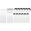 Miniatyrbild 10 av 10: 24st rostfritt stål set Elegant spegelpolerad servis för bröllop Thanksgiving jul Silver