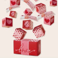 Miniatyrbild 5 av 8: 2024 Valentine studsar Röd paketlåda Vikbar Fashionabla studsar Röda kuvert för present 18 Boxs