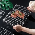 Miniatyrbild 4 av 9: Rektangulära utomhusgrillar Högtemperaturbeständigt spisställ för matlagningspicknick Large Size