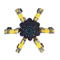 Miniatyrbild 1 av 6: Transformerbar Mecha Chain Fingertop Spinners Toy Anti Pressure Avslappnande Baubles Leksak För Barn Pojke Flicka Vuxen Yellow