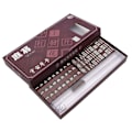 Miniatyrbild 1 av 8: Liten bärbar mahjong för fest Fallbeständig brädspelsleksak för sovsal/hushåll Brown