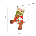 Miniatyrbild 4 av 10: Stora julstrumpor Älgform dekorativa strumpor Julgranshänge Xmas Heminredning A