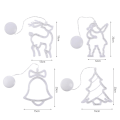 Miniatyrbild 7 av 9: Christmas Cartoon Sugkopp String Lights Enkel Xmas Festival dekorativa ljus för semester fester 4pcs