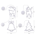 Miniatyrbild 7 av 9: Christmas Cartoon Sugkopp String Lights Enkel Xmas Festival dekorativa ljus för semester fester Christmas Tree