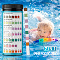 Miniatyrbild 4 av 9: 7 i 1 100 st Pool Test Strips Multi-Purpose Exakt testpapper för Spa Hot Tub