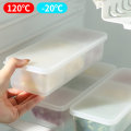 Miniatyrbild 1 av 11: Transparent case 3-Grids Kylskåp Matförvaringsbehållare 3 Compartments With Lid For Draining
