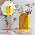 Miniatyrbild 2 av 8: Blomvas färgglad modern samtida design blommig behållare dekoration för hemmakontoret 4
