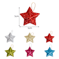 Miniatyrbild 8 av 9: 6/12/24 st glittrande stjärnhänge för julgran Fashionabla festivalfester rekvisita för hemmets sovrum Glod 24pcs