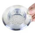 Miniatyrbild 4 av 8: Kökssinksfilter Pool Anti-Clogging Nät Badrum Avlopp Anti-Clogging Golvavlopp Rostfritt Stål Silver 11.3CM