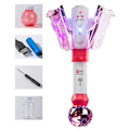 Miniatyrbild 1 av 11: Automatisk vattenspruta leksak med färgglad LED-lampa bärbar rolig elektrisk vattenleksak för pojkar flickor Optional Pink