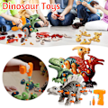 Miniatyrbild 5 av 8: Montering av dinosaurieleksaker Fallbeständig leksak av hög kvalitet för pojkar, flickor One Set