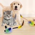 Miniatyrbild 4 av 7: Plyschmusleksak för katt Bärbar Intelligent styrkattleksak för vardagsrum Gray