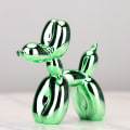 Miniatyrbild 7 av 10: Nordic Resin Hund Hantverk Galvanisering Ballong Hund Skulptur Hemdekorationer Modernt vardagsrum Skrivbordsprydnad Silver
