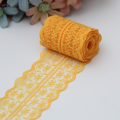 Miniatyrbild 3 av 10: 10 m spetsbandsrulle 4,5 cm bred icke-elastisk färgglad spets DIY broderi dekoration för sömnad inslagning bröllop Dark Red