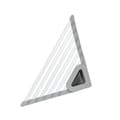 Diskbänksmonterade trianglar Dräneringsställ Hushållsbestick Torkställ för hemkök Light Grey Small