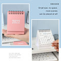 Miniatyrbild 10 av 10: 2022 Mini Coil Skrivbordskalender Bärbar Schema Enkel skrivbordsprydnad För Hem Vardagsrum Kontor White