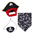 Miniatyrbild 6 av 10: Piratformad hatt justerbar design för husdjur som bär Set B94136-1