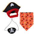 Miniatyrbild 1 av 10: Piratformad hatt justerbar design för husdjur som bär Set B94137-1