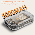 Miniatyrbild 11 av 11: Digital Display Elvärme Knä Massager Multi Modes Justerbara Massager För Minskar svullnad Smärta 2pcs