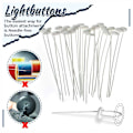 Miniatyrbild 5 av 10: Snabbsömnadsverktyg Multipurpose Inget behov av att sy Knapp Snabbsömnad Tillbehör för skjortor Tröjor Byxor White 10pcs