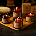 Miniatyrbild 9 av 10: 250ml Aromaterapi Doftljus Handgjorda sojavaxljus rökfritt ljus Hem Vardagsrum Festivalljus Black Cedar Juniper